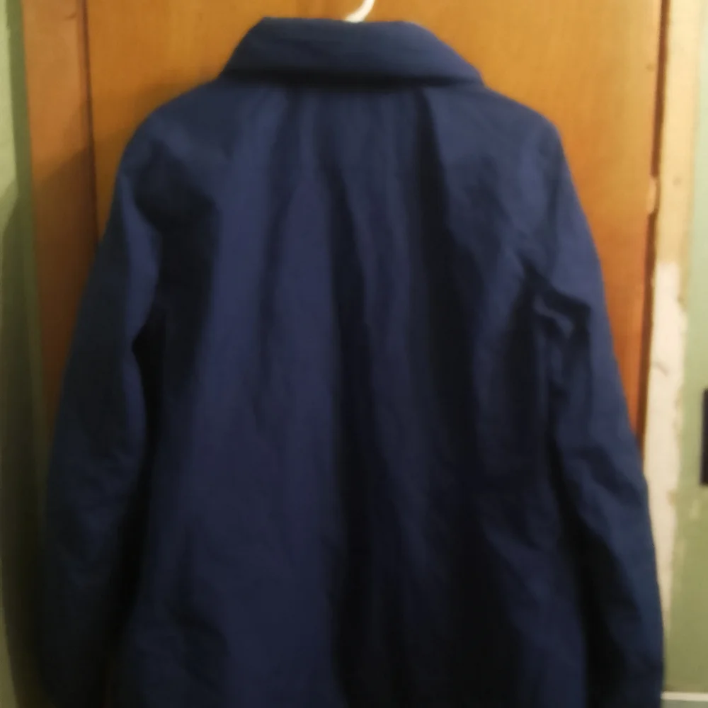 L.L. Bean Men's Blue Jacket It's Waterproof Nylon And Polyester And Fleece Large